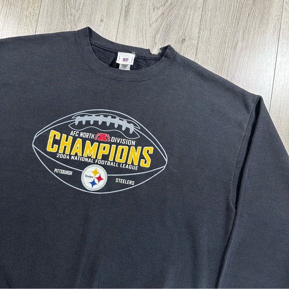 NFL Other - Vintage NFL Pittsburgh Steelers 2004 Black Sweatshirt Size XL
